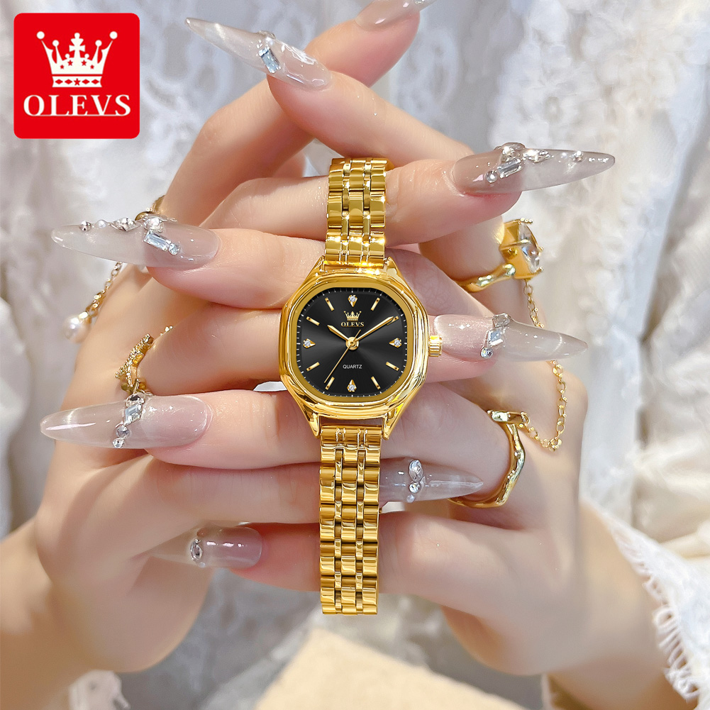 Fashion Mens Watches - OLEVS 5888 Dameshorloges Goud Originele Elegante