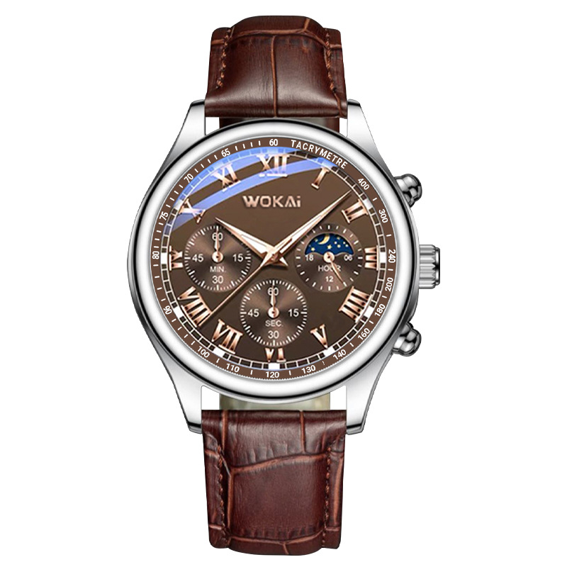 Men'S Fashion Quartz Watch Wokai - 2023 Hete Verkoop Wokai Horloge Mannen