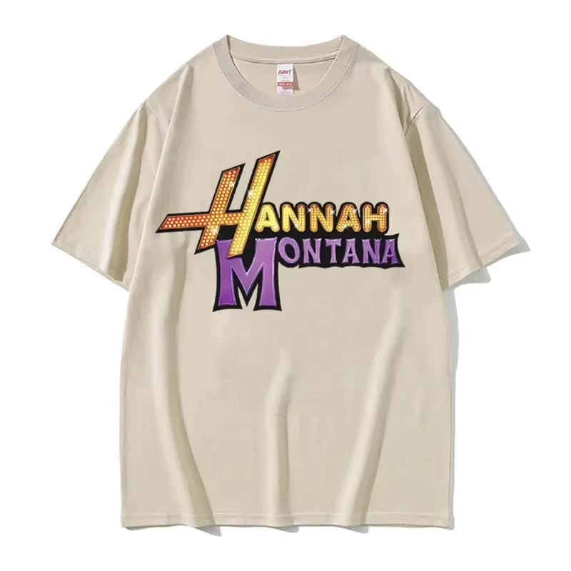 Men'S Fashion Aesthetics - Zomer Hannah Montana Logo T-shirt Mannen