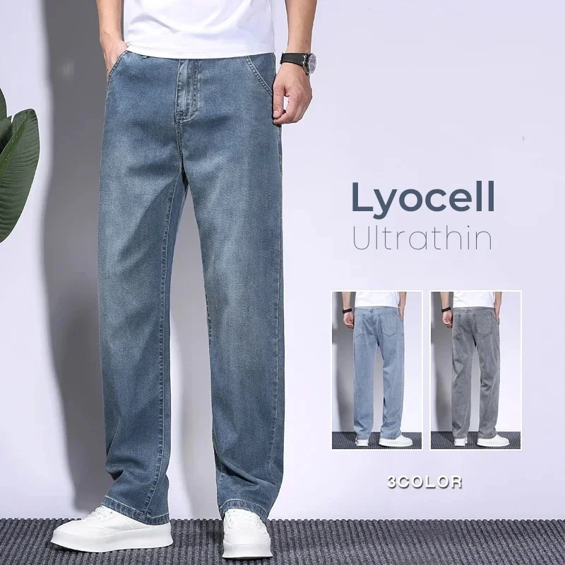 Men'S Fashion With Baggy Jeans - Zachte heren Lyocell Baggy Jeans Dunne