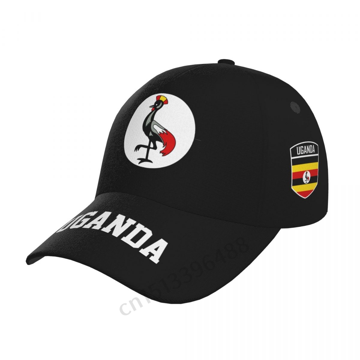 Men Fashion Uganda - 2025 Oeganda Vlag 3D Voetbal Hoeden