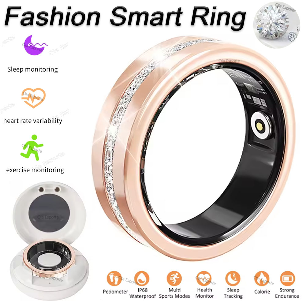 Men'S Fashion Rings - 2025 Nieuwe Smart Ring Lady Hartslag
