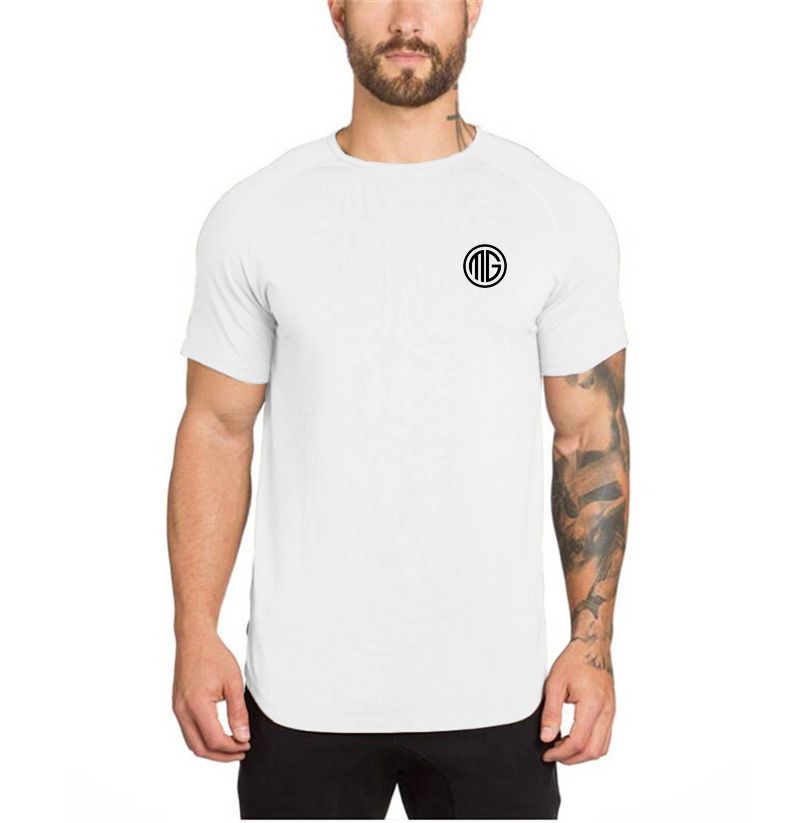 Muscle Tee Workout - Zomer heren katoenen shirt met korte