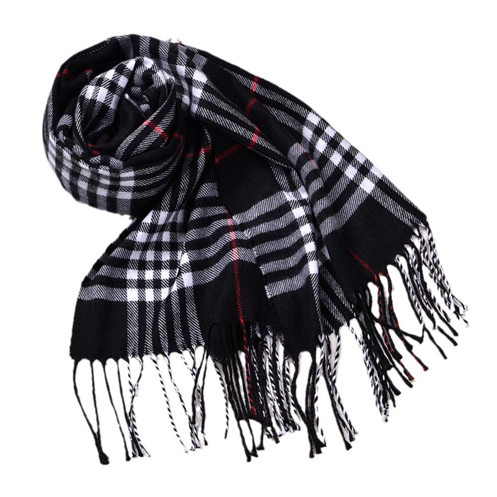 Men Scarf Wool - Britse stijl wintersjaals Faux kasjmier paar