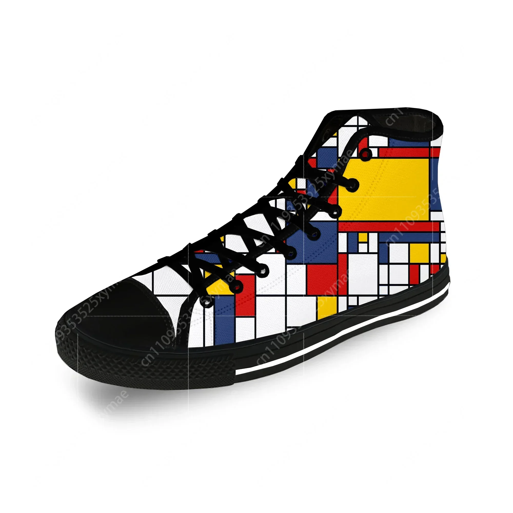Men'S Fashion Aesthetics - Mondriaan abstracte kunst esthetische casual stoffen