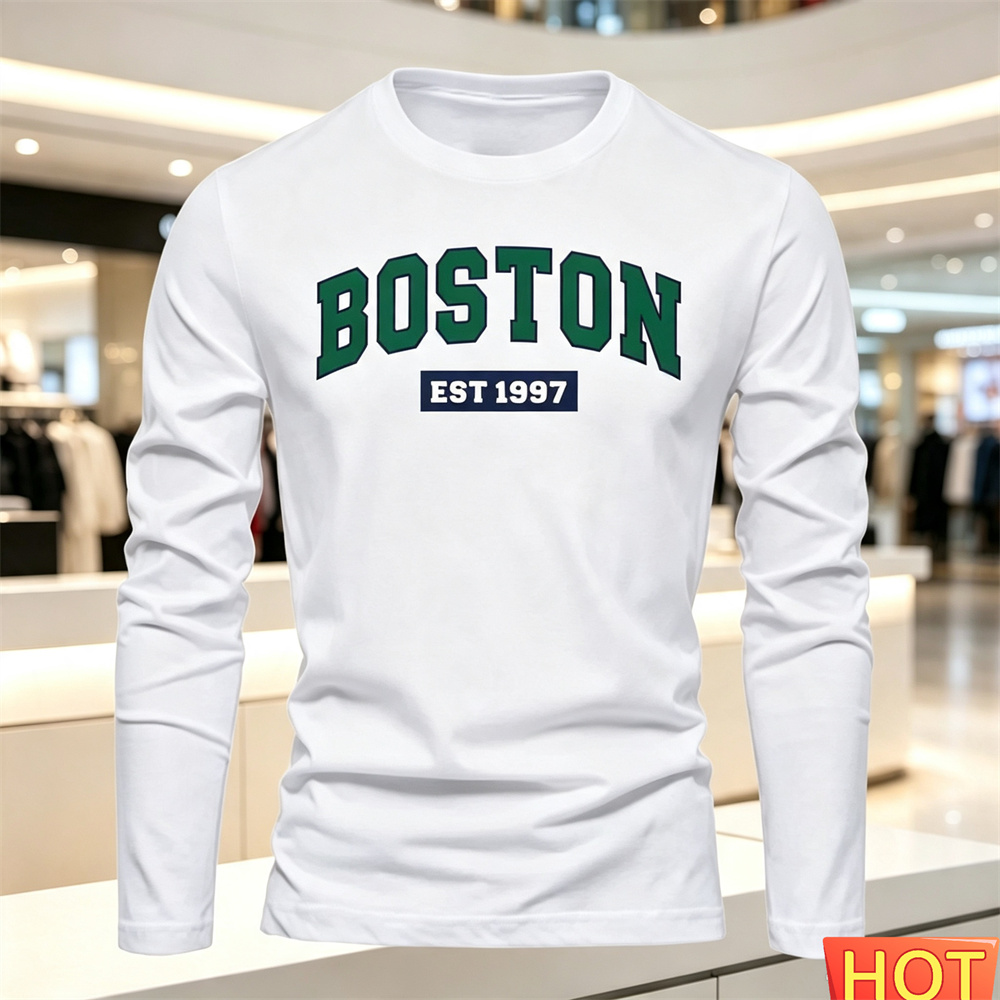 Men'S Fashion Clothing - Herfst Zomer heren T-shirt met lange