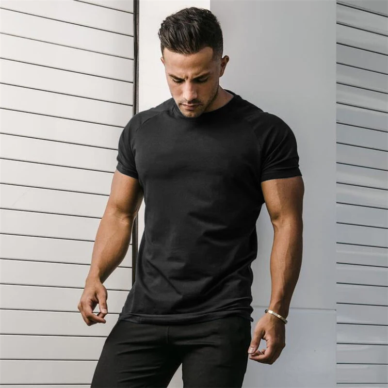 Muscle Tee Workout - Effen Zomer Katoenen Ademende Shirts Met
