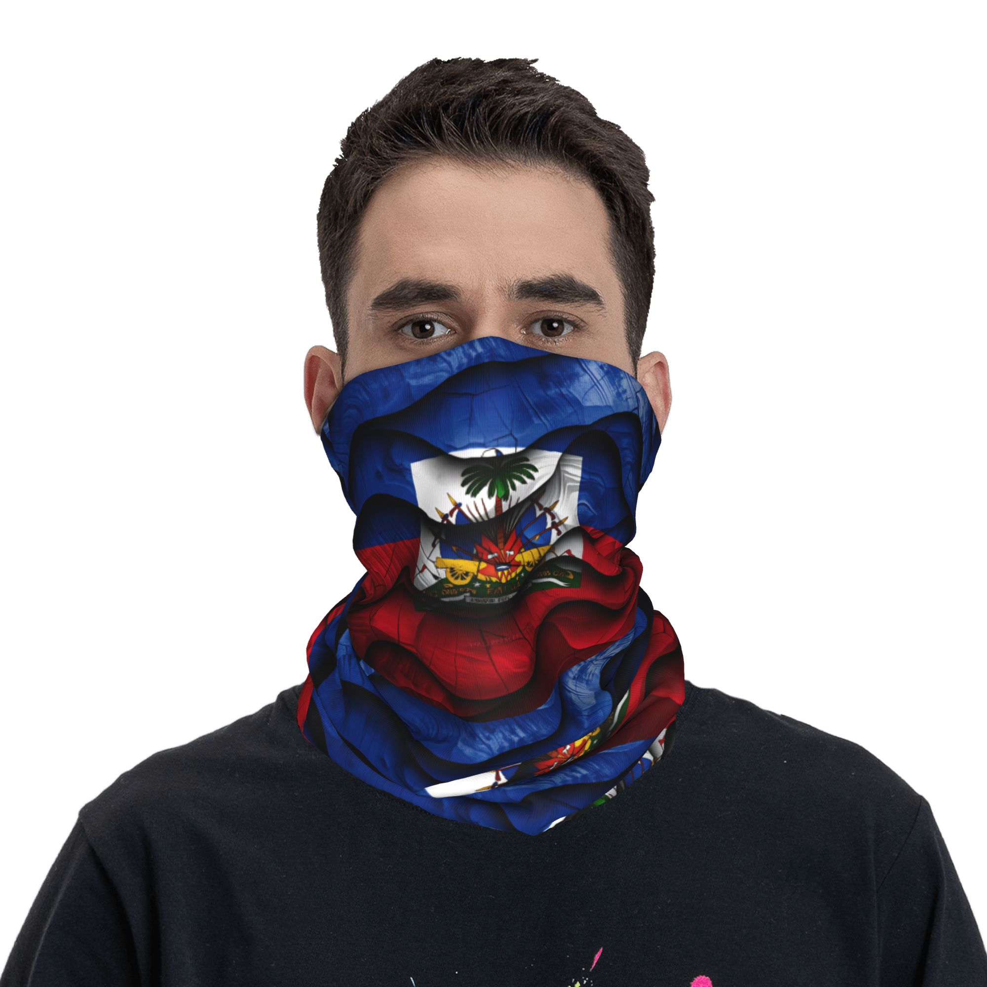 Men'S Fashion Rings - Haïtiaanse vlag balaclava jacht vissen tactisch