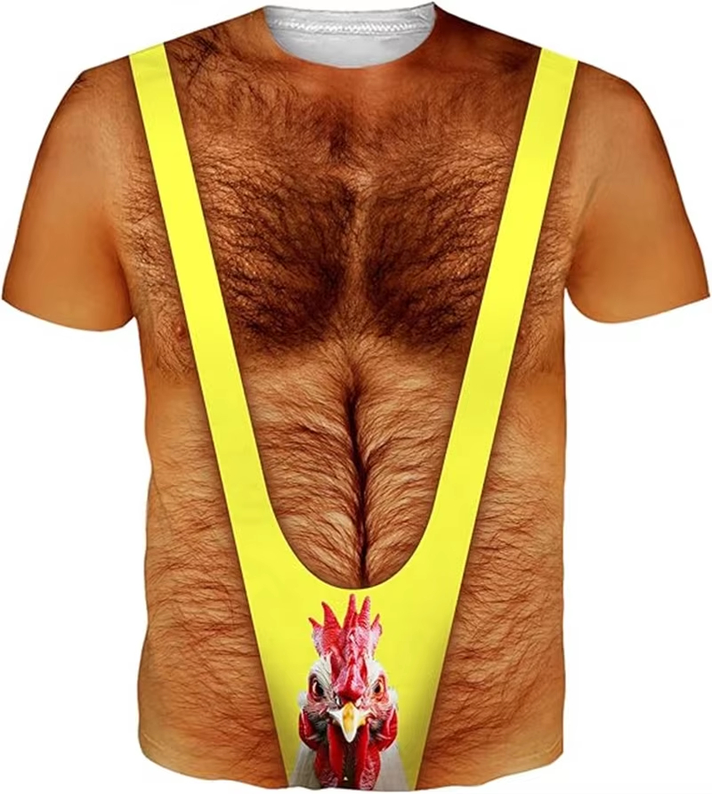 Muscle Tee Workout - Nieuwe Grappige Spierpatroon 3D Gedrukt Heren