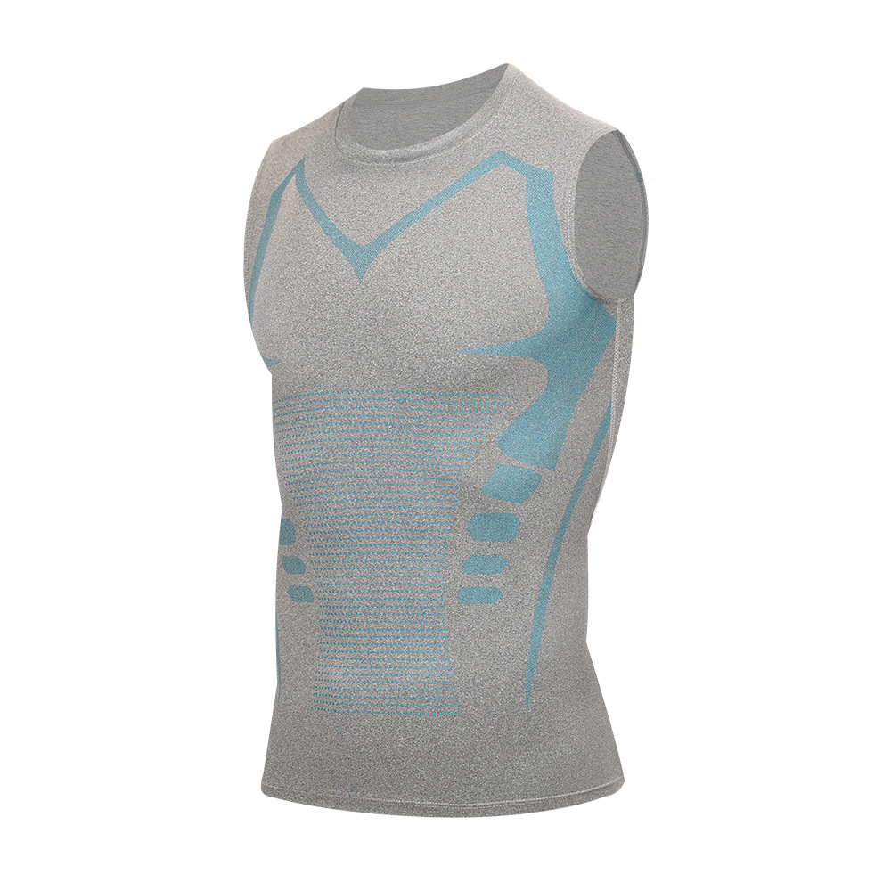 Muscle Tee Workout - Compressietanktop Heren Gymshirt Mouwloos Sneldrogend Bedrukken