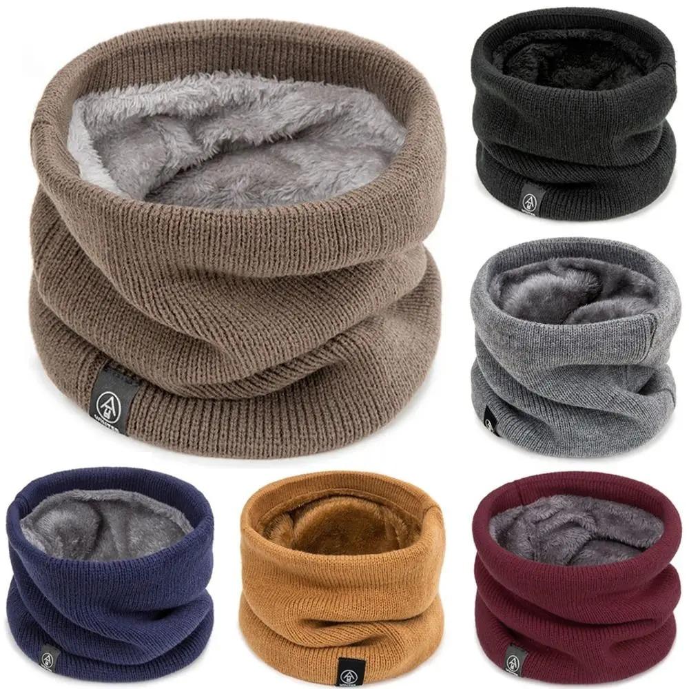 Men Scarf Wool - Mode Vrouwen Gebreide Sjaal Effen Kasjmier
