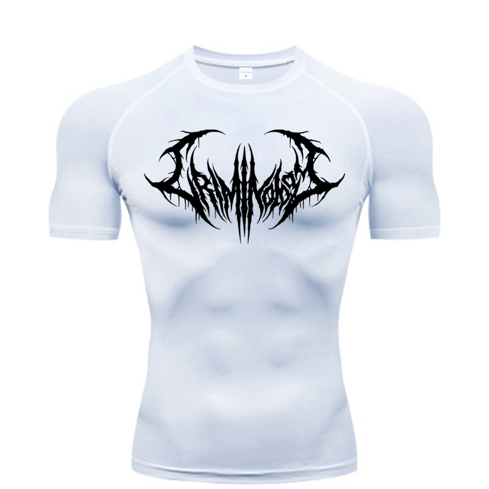 Muscle Tee Workout - Sneldrogend compressie-gym-T-shirt voor heren, ademende spierfitness-sportkleding
