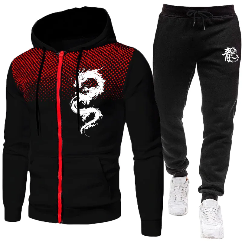 Men'S Fashion Clothing - Heren Paris Dragon Pattern Fashion Print