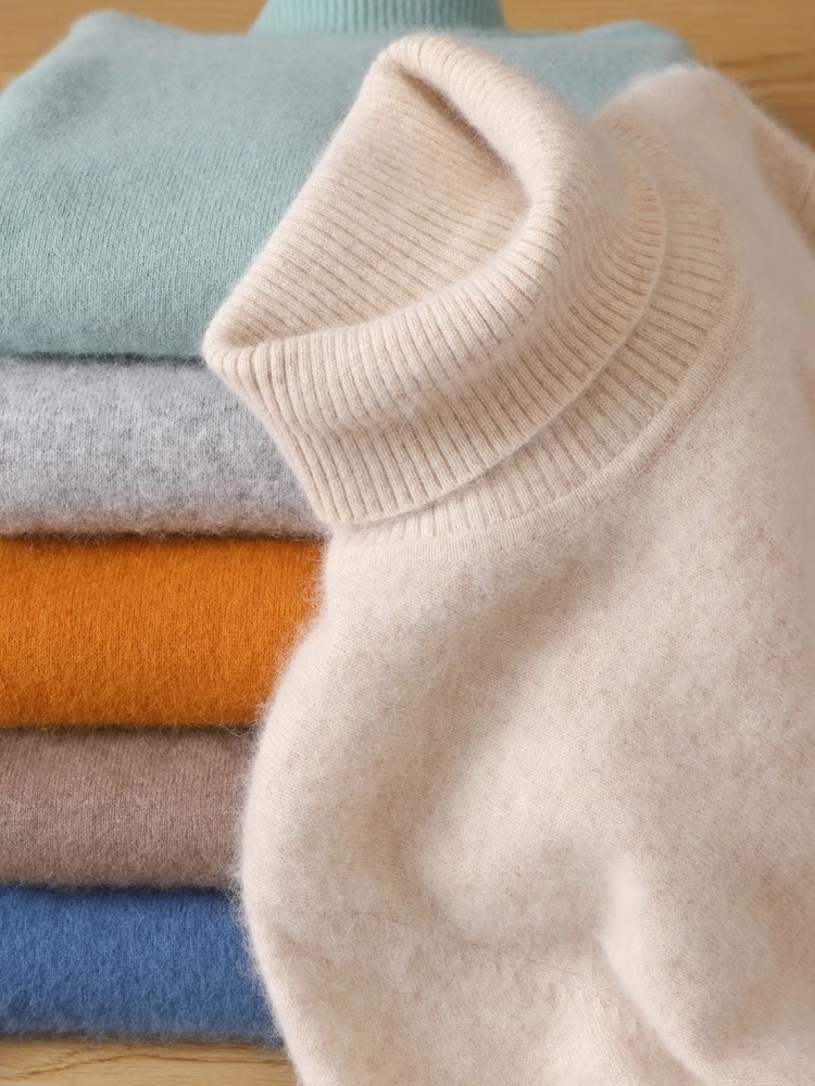 Mens Fashion Jumpers - Heren 100% puur nertsfluwelen kasjmier trui