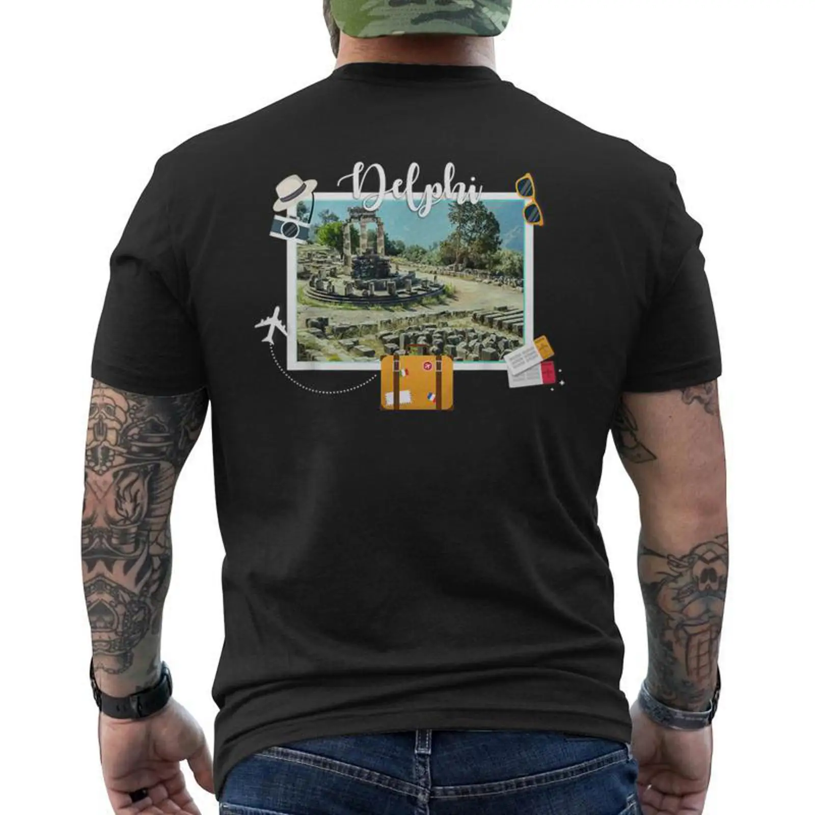 Men'S Fashion Greece - Griekenland Souvenir Vakantie Reizen Delphi Heren