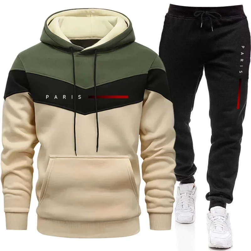 Mens Fashion Streetwear - Paris Fashion Heren Hoodies Set Dagelijks
