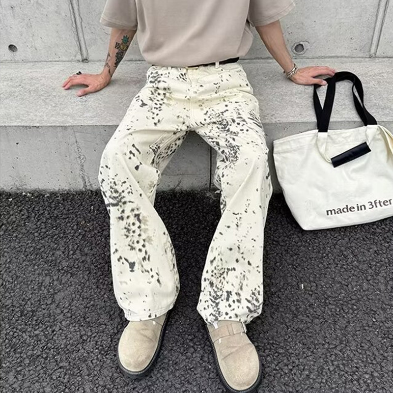 Men'S Fashion With Baggy Jeans - 2000S Kleding Y 2K Mode Witte