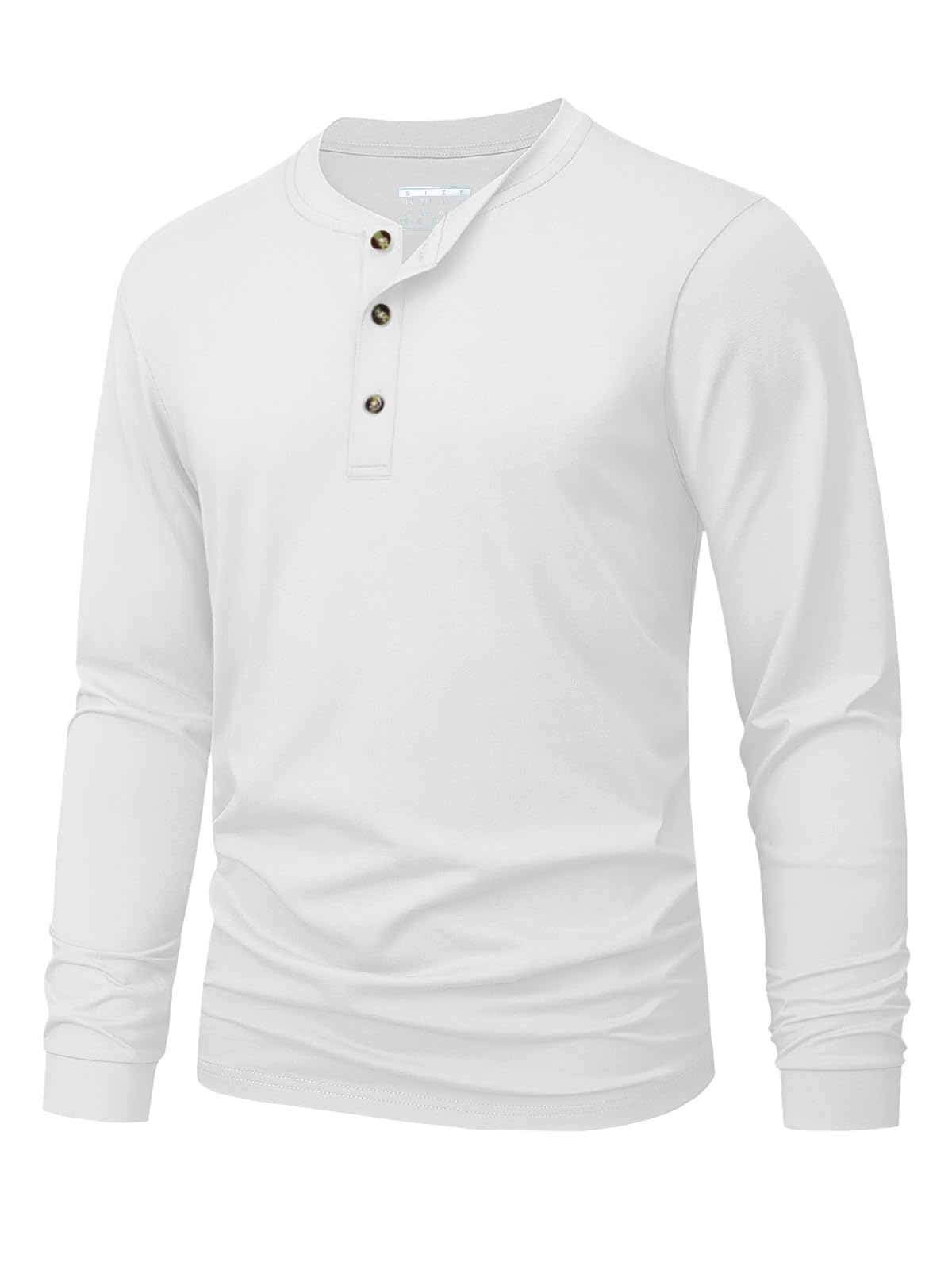 Men'S Fashion Clothing - Henley-T-shirt voor heren Eenvoudige effen kleurprint