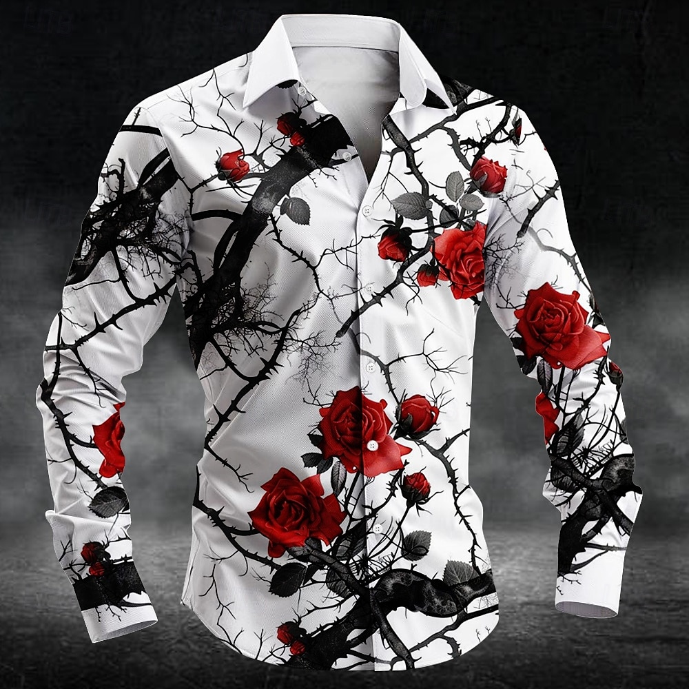 Men'S Fashion Clothing - Mode pruimenbloesem patroon 3d print heren