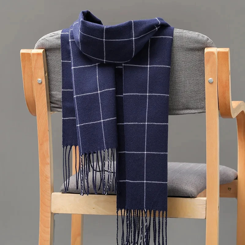 Men Scarf Wool - 2024 Nieuwe Winter Mannen Sjaal Warm