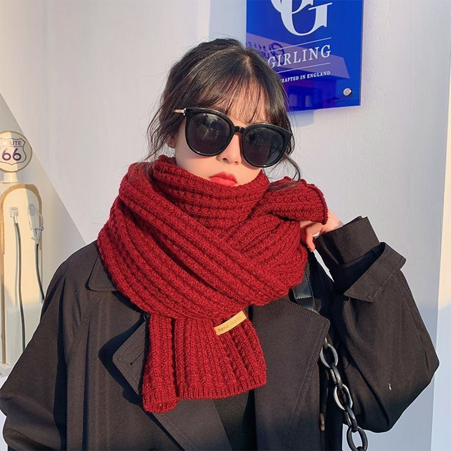 Dikke kabel gebreide warme kas - Men Scarf Wool recensie en prijs