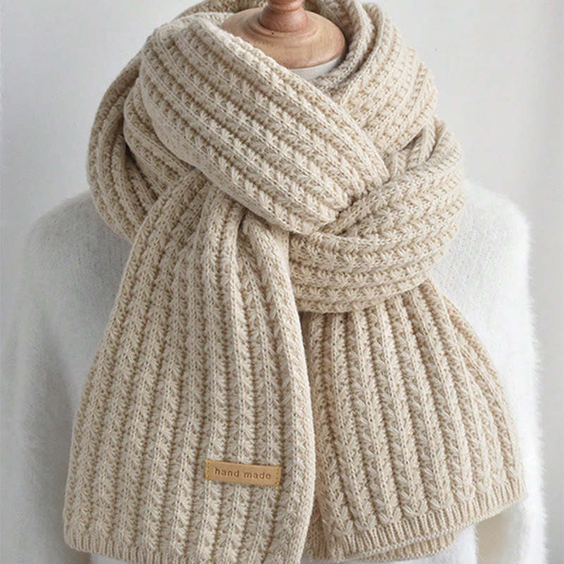 Dikke kabel gebreide warme kas - Men Scarf Wool recensie en prijs