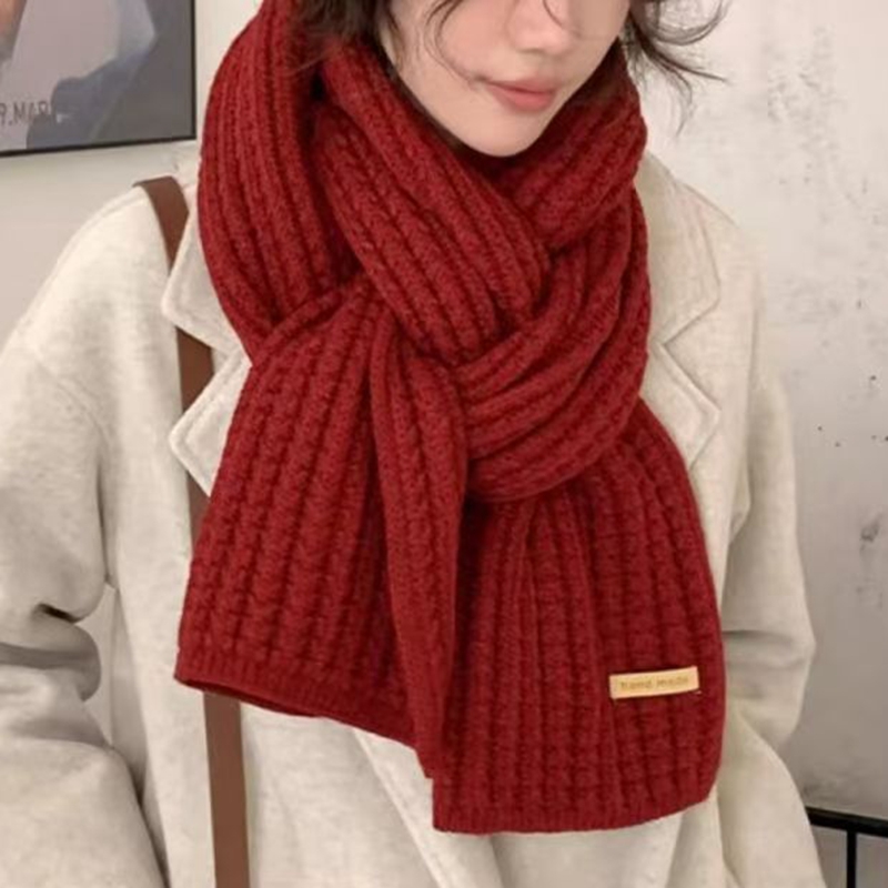 Dikke kabel gebreide warme kas - Men Scarf Wool recensie en prijs