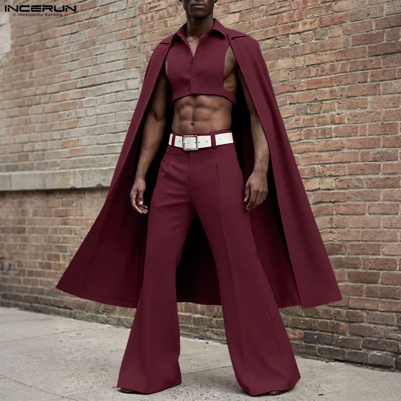INCERUN Mannen Sets Effen Kleu - Mens Fashion Streetwear recensie en prijs