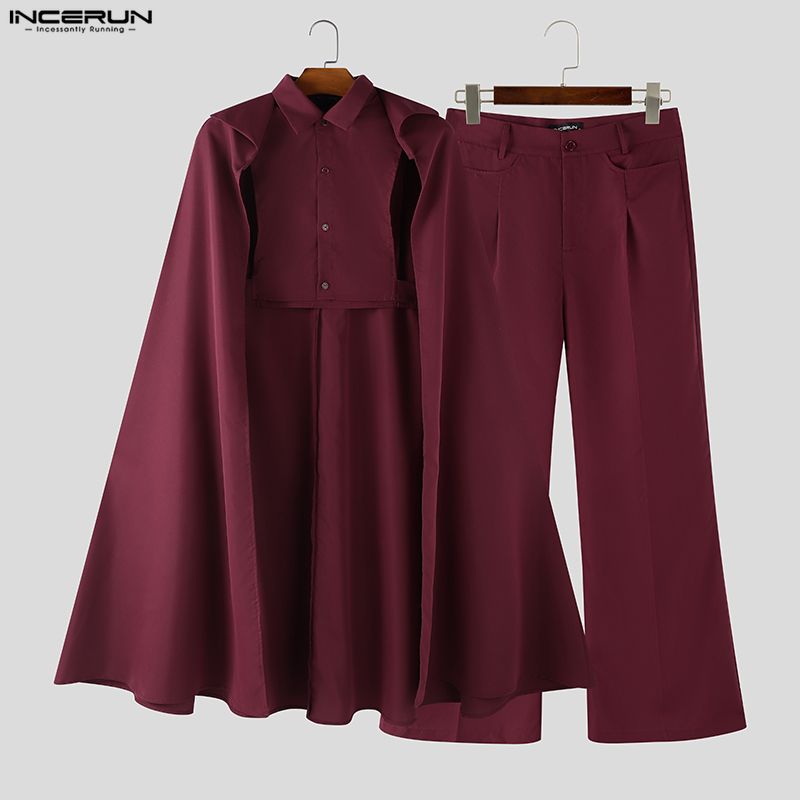 INCERUN Mannen Sets Effen Kleu - Mens Fashion Streetwear recensie en prijs