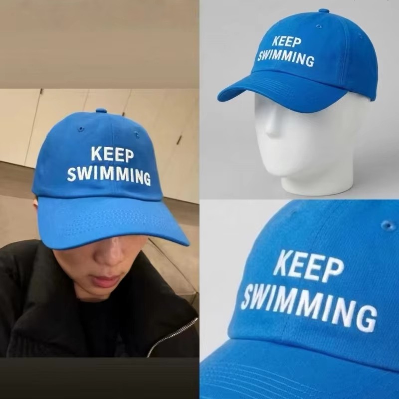2026 Trendy Keep Swimming Nieu - Men'S Fashion With Hat recensie en prijs