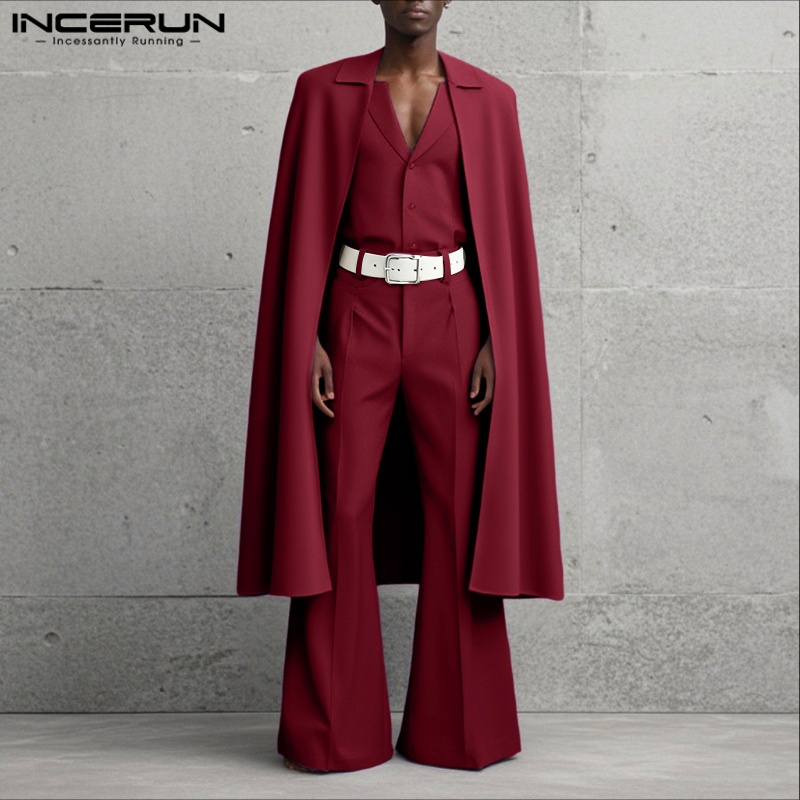 INCERUN Herensets Effen Kleur  - Mens Fashion Streetwear recensie en prijs