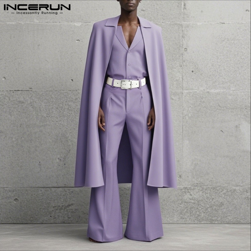 INCERUN Herensets Effen Kleur  - Mens Fashion Streetwear recensie en prijs