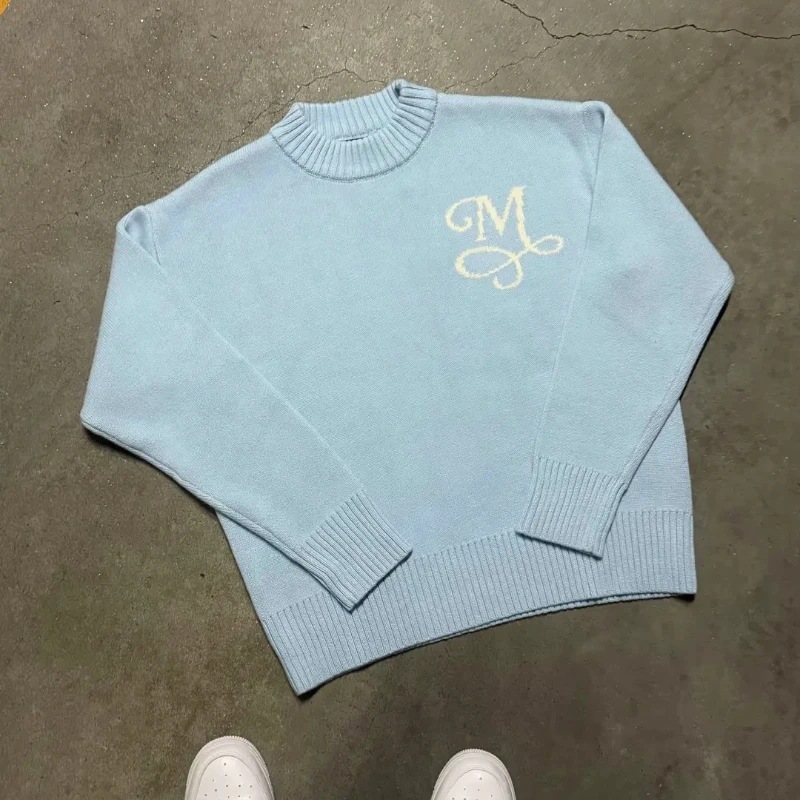 Y2K Harajuku gebreide hemelsbl - Mens Fashion Jumpers recensie en prijs
