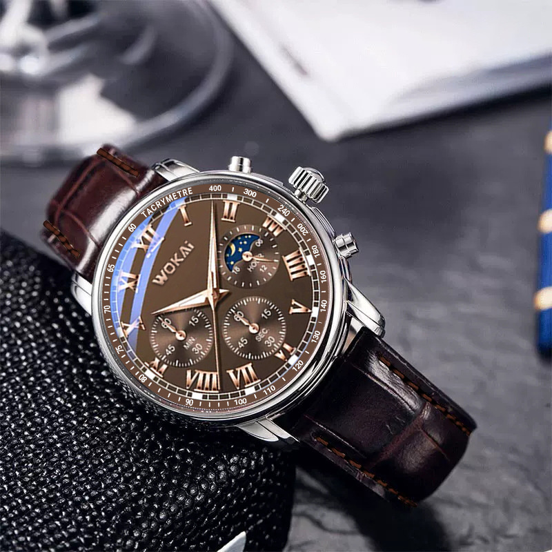 2023 Hete Verkoop Wokai Horlog - Men'S Fashion Quartz Watch Wokai recensie en prijs