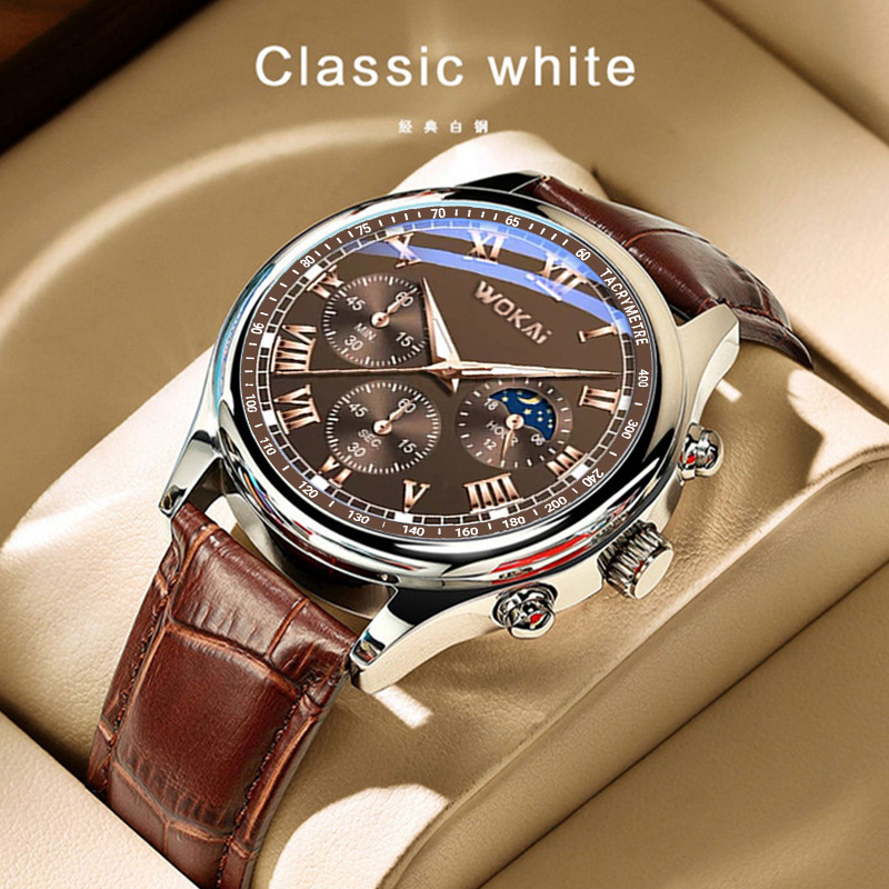 2023 Hete Verkoop Wokai Horlog - Men'S Fashion Quartz Watch Wokai recensie en prijs