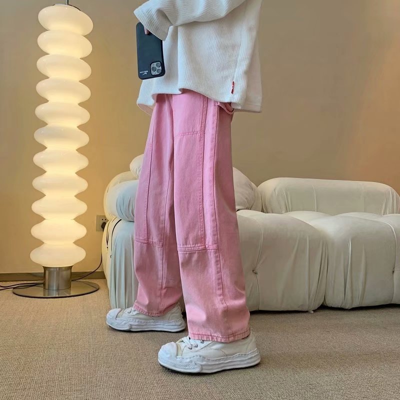 2026 Nieuwe Mode Roze Baggy He - Men'S Fashion With Baggy Jeans recensie en prijs