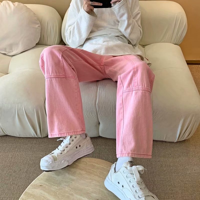2026 Nieuwe Mode Roze Baggy He - Men'S Fashion With Baggy Jeans recensie en prijs