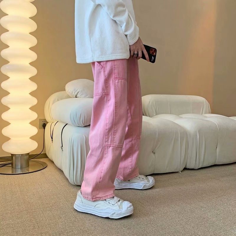 2026 Nieuwe Mode Roze Baggy He - Men'S Fashion With Baggy Jeans recensie en prijs