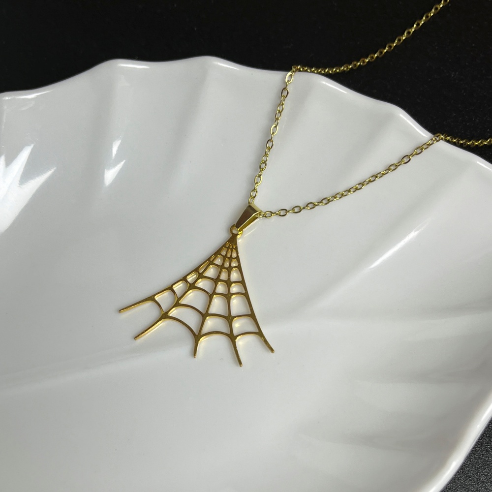 Rvs Ketting Spinnenweb Hanger  - Men'S Fashion Today recensie en prijs