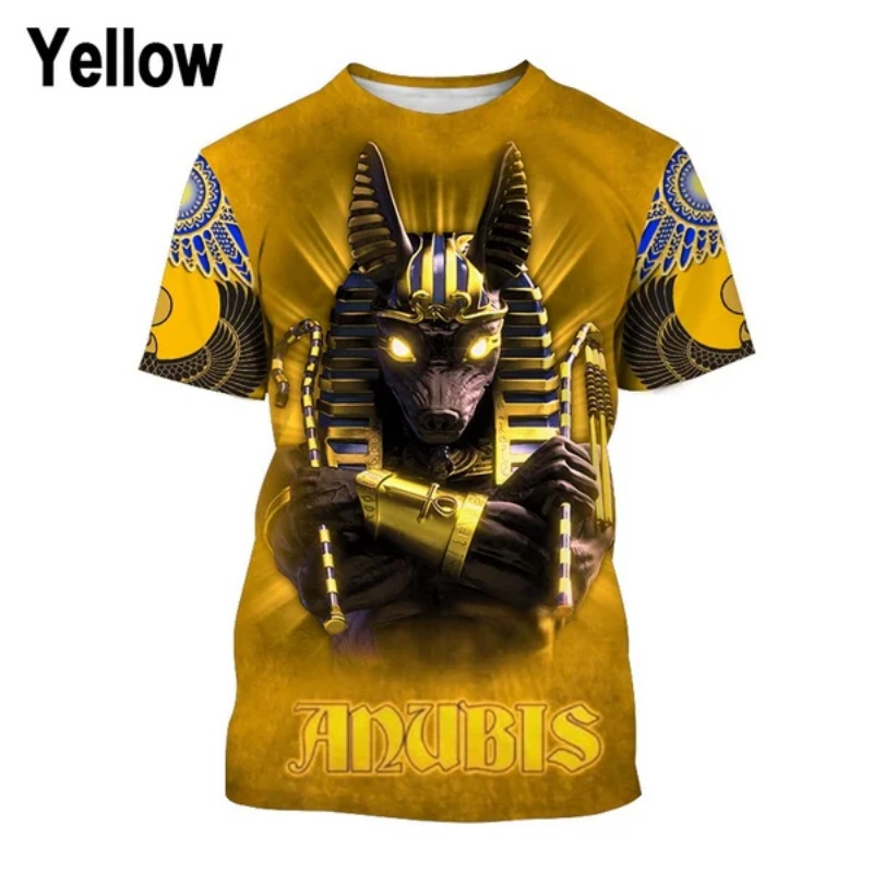 3D Gedrukt Farao Anubis T-shir - Men Fashion Egypt recensie en prijs