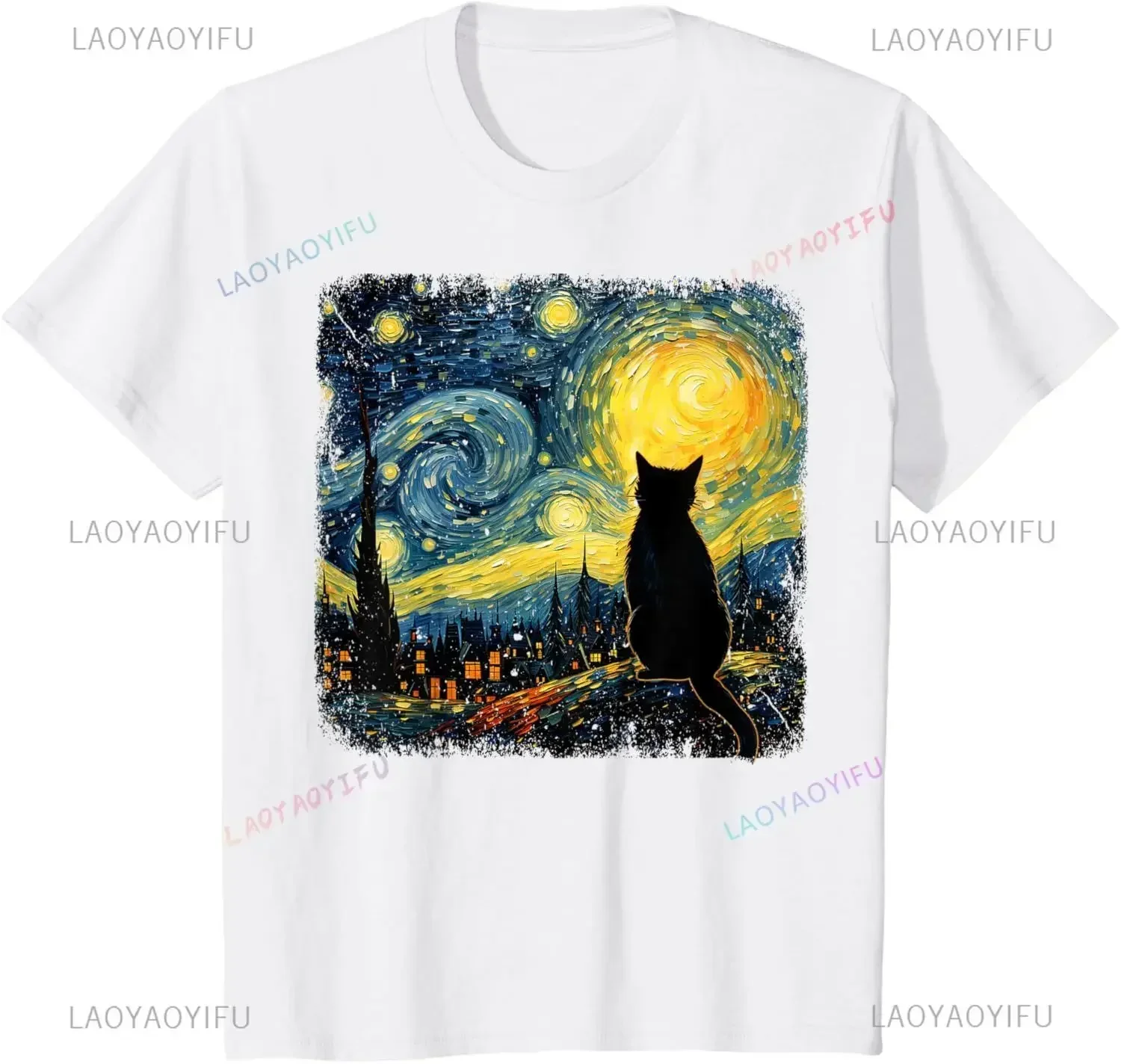 Kat Sterrennacht Van Gogh Kat  - Men'S Fashion Aesthetics recensie en prijs