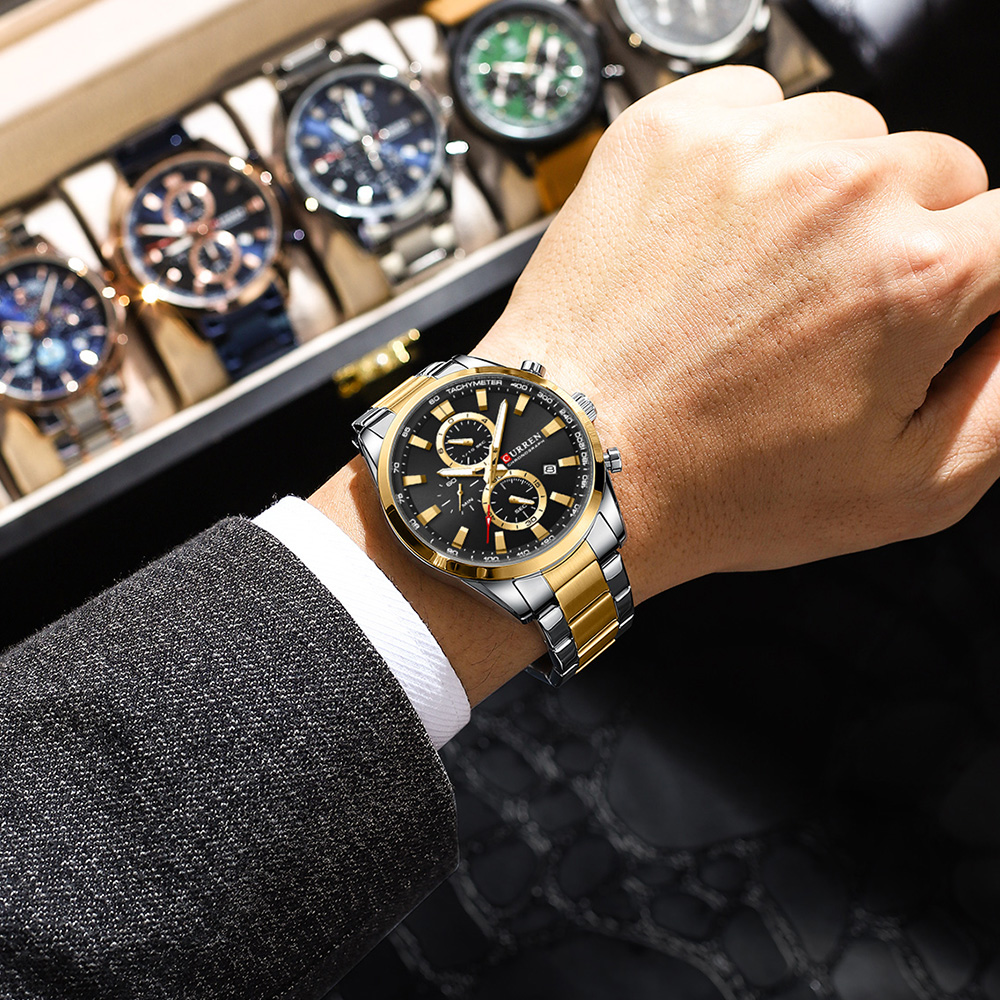 CURREN Casual quartz chrono sp - Fashion Mens Watches recensie en prijs