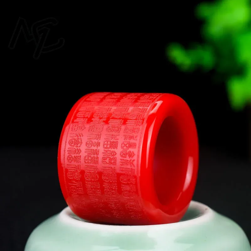 Natural RED Jade Ring Heart Me - Men'S Fashion Rings recensie en prijs