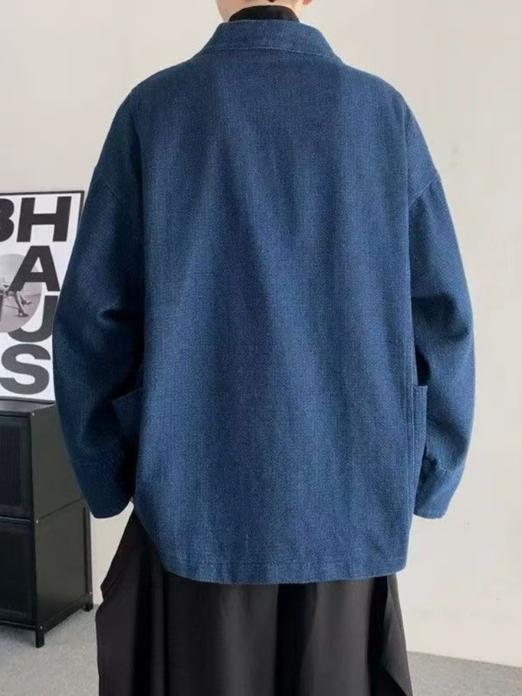 Vintage Japanse stijl denim ja - Mens Fashion Jumpers recensie en prijs