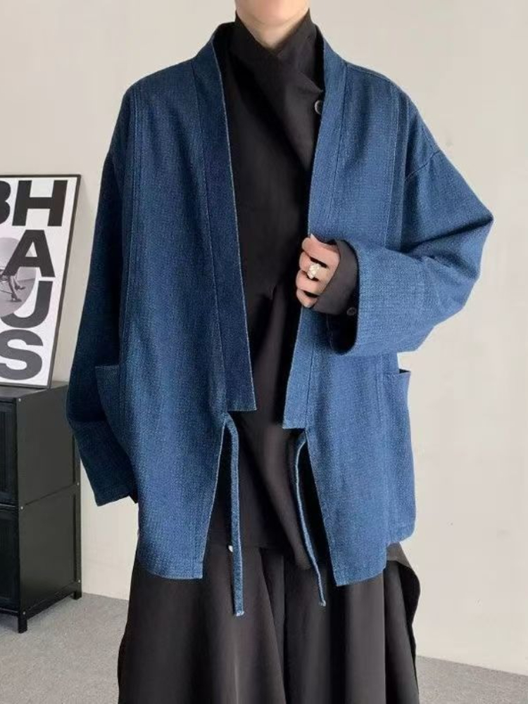 Vintage Japanse stijl denim ja - Mens Fashion Jumpers recensie en prijs