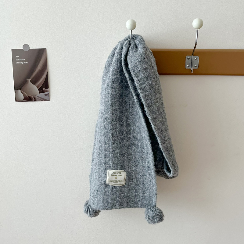 Winter hangende bal wafel gebr - Men Scarf Wool recensie en prijs