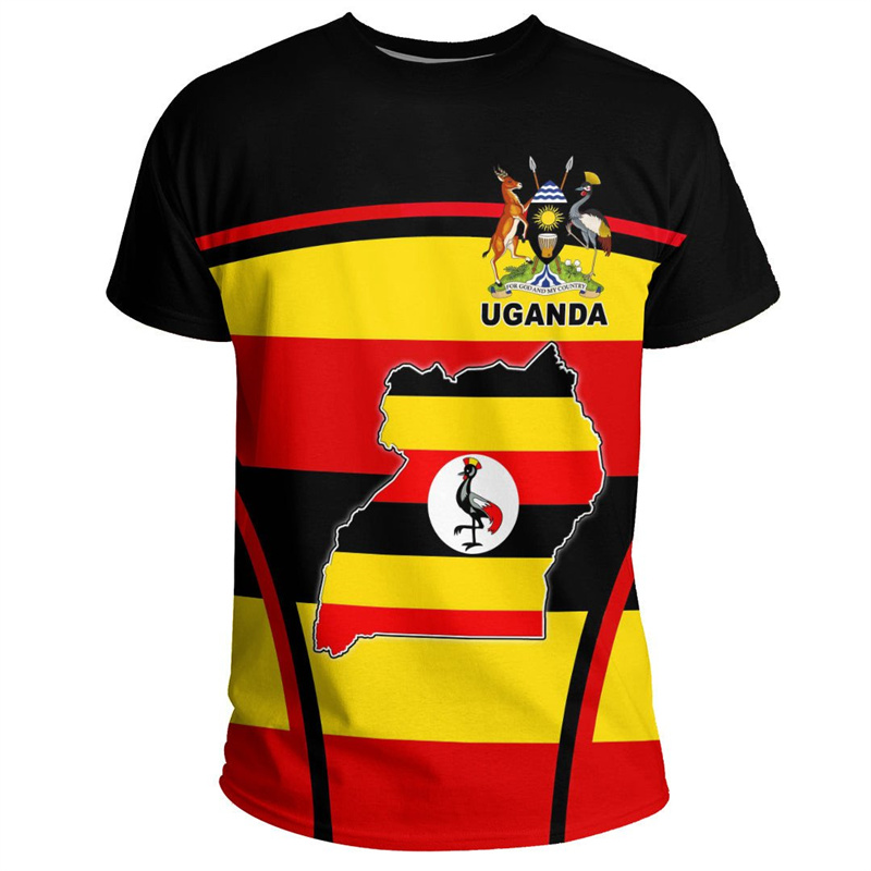 Mode 3d Bedrukt Uganda T-Shirt - Men Fashion Uganda recensie en prijs