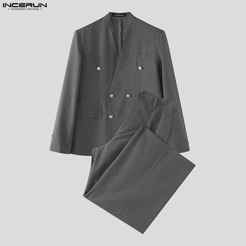 INCERUN Herensets Effen Kleur  - Mens Fashion Streetwear recensie en prijs