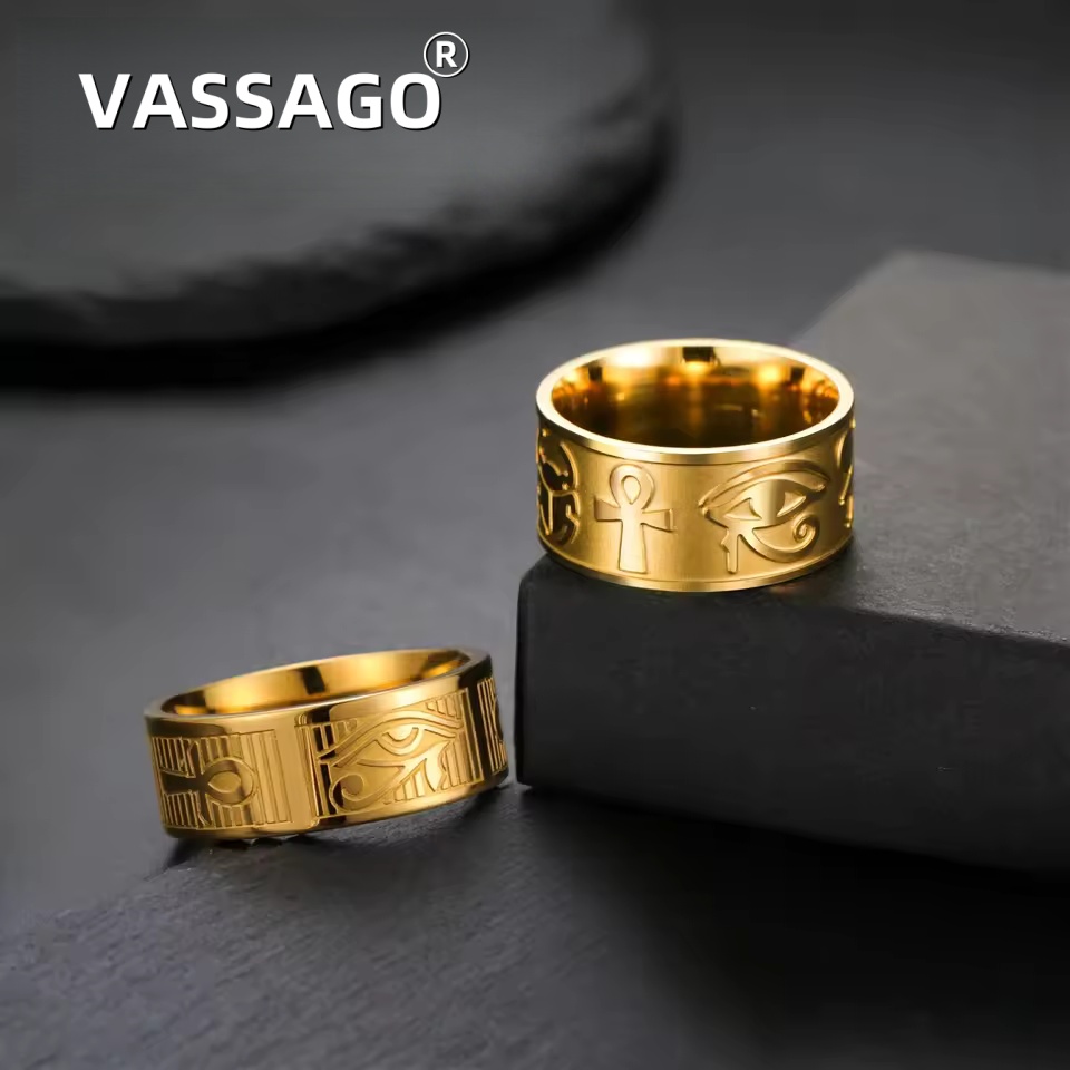 VASSAGO Rvs Ankh Cross Ring Ou - Men Fashion Egypt recensie en prijs