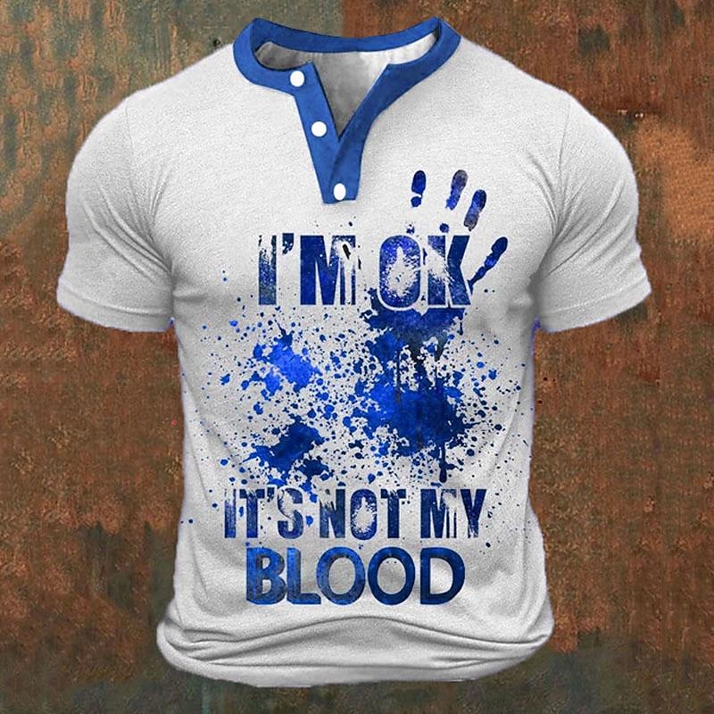Grappige 3D-letterprint heren  - Men'S Fashion Clothing recensie en prijs